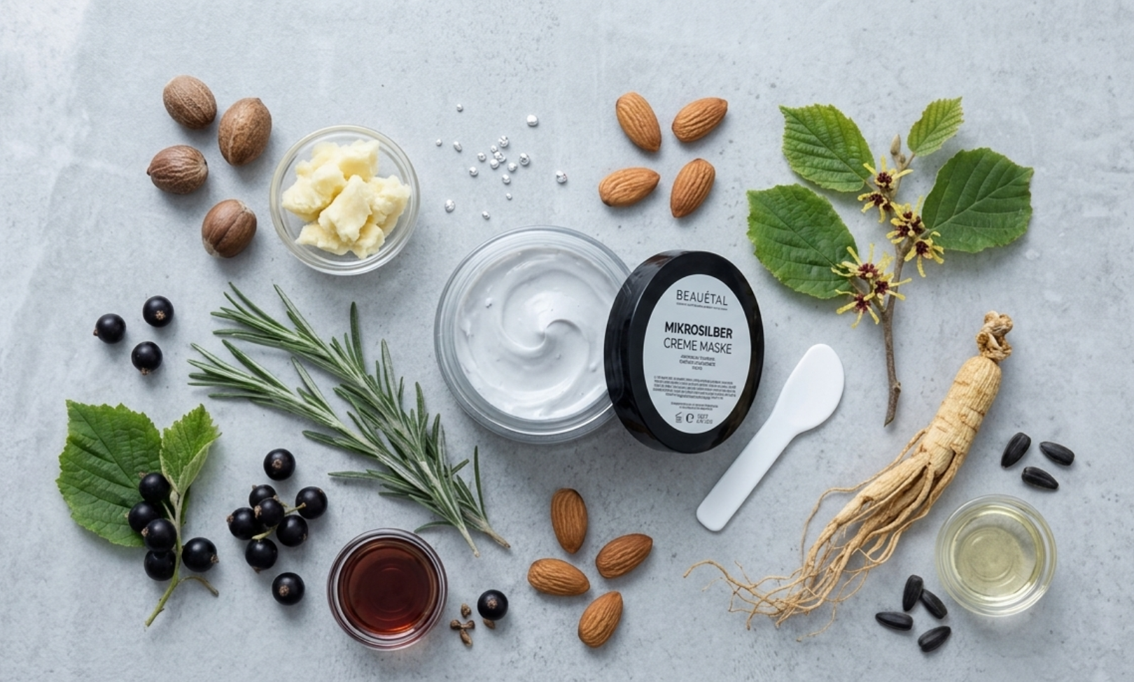 Microsilver cream mask