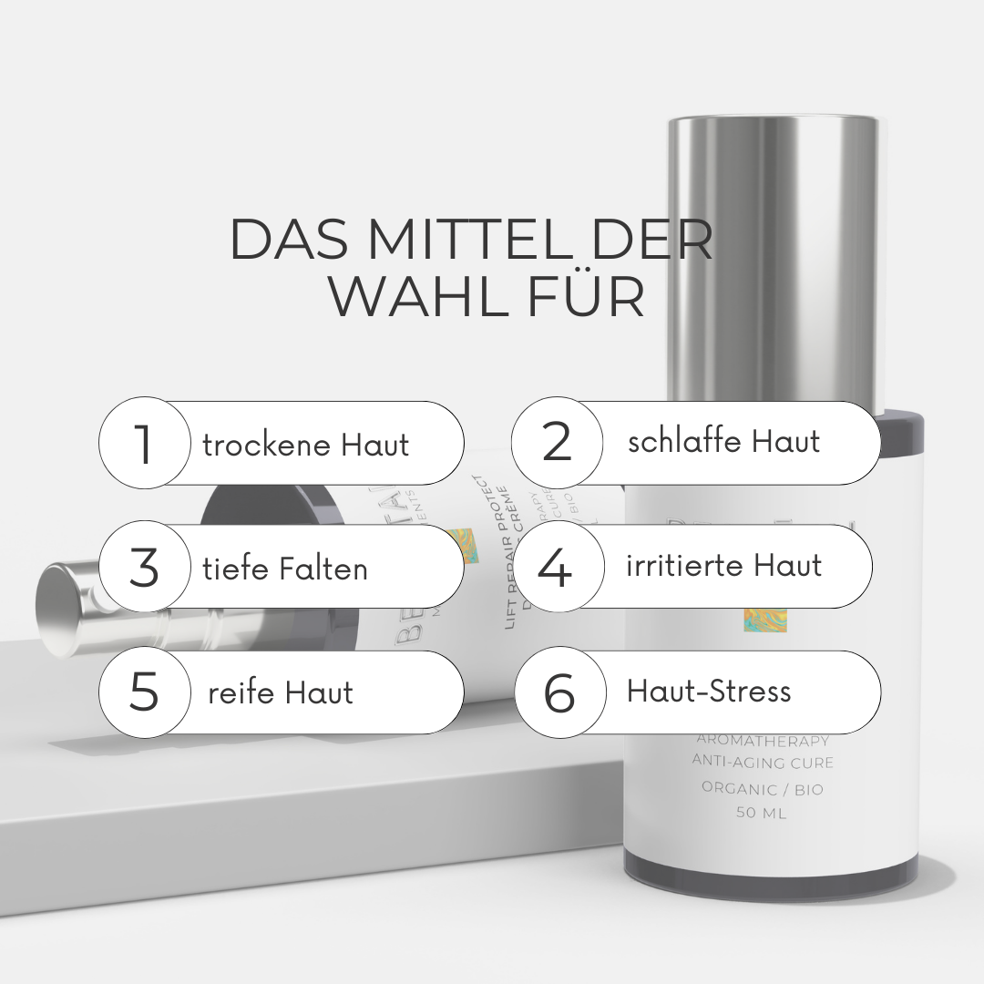 Deep Intensive Hydro Booster, 2-in-1 vegane Bio-Anti-Aging Gesichtskur für trockene Haut & tiefe Falten mit Aromathrapie